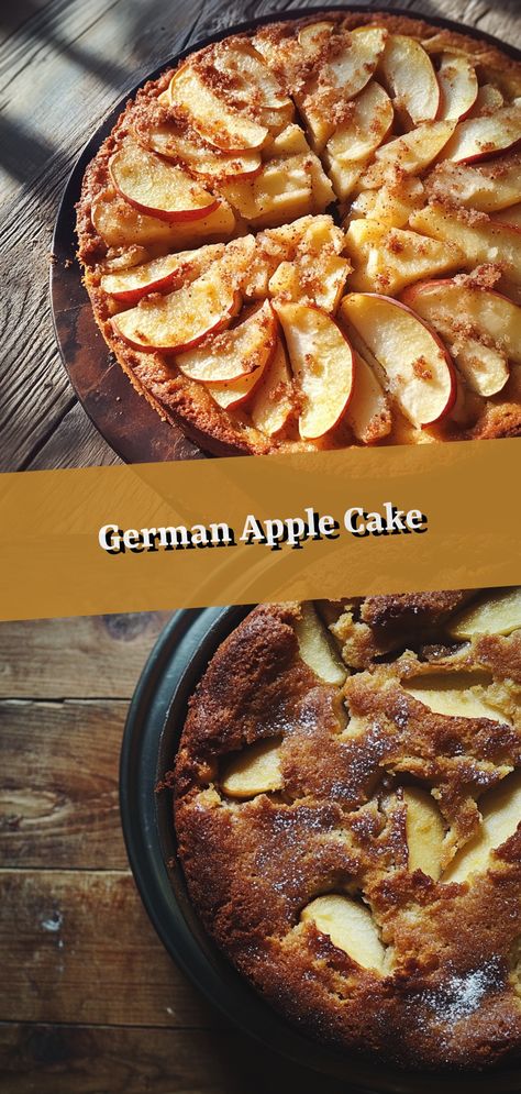 Discover the taste of Bavaria with this traditional German Apple Delight cake, perfect for a cozy teatime indulgence! #cakebliss #bavarianbites #sweettooth #homemadeheaven German Cakes Authentic, Bavarian Apple Cake, German Apple Cake With Cream Cheese Frosting, German Apple Pie Cake, German Apple Cake Recipe Easy, German Apple Cake Traditional, Dutch Apple Cake Recipe, Swedish Apple Cake, Apple Kuchen Recipe German