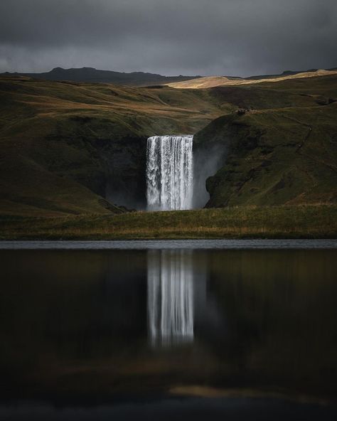 Iceland Photography Landscapes, Waterfall Iceland, Iceland Nature, Skogafoss Waterfall, Iceland Photos, Iceland Landscape, Waterfall Pictures, Iceland Photography, South Iceland