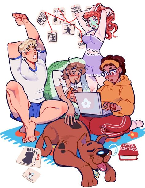 Scooby Doo Pictures, Scooby Doo Mystery Inc, Scooby Doo Images, Scooby Doo Mystery Incorporated, Scooby Doo Mystery, Real Bodies, Arte Inspo, Cute Art Styles, Sketchbook Art Inspiration