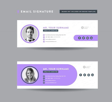 Email signature template design | email ... | Premium Vector #Freepik #vector #business #cover #template #social Gmail Signature Design, E Mail Signature Design, Mail Signature Design, Email Signature Design Creative, Email Footer Design, Creative Email Signatures, Signature Mail, Email Footer, Mailing Design