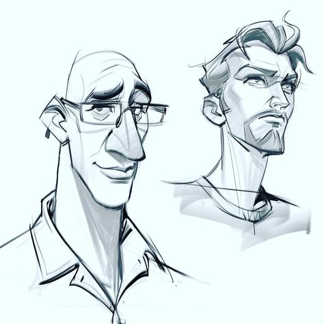 Imagination sketches for the night! #charactersesign #conceptart #drawing #caricature #imagination #sketches #doodles #gottogetbetter… | Instagram Character Design Heads, Expressive Character Design, Stylized Character Design Sketch, Face How To Draw, Cartoon Art Style Reference, Cartoon Portrait Sketches, How To Draw Cartoon, Illustration Styles Inspiration, How To Draw Cartoons