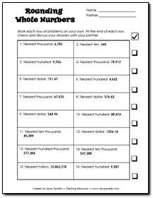 Rounding Numbers Partner Activity Freebie -Common Core Aligned 4.NBT.A.3 - Use place value understanding to round multi-digit whole numbers to any place. Rounding Whole Numbers, Number Place Value, Rounding Numbers, Lab Ideas, Math Lab, Math Madness, Whole Numbers, Math Place Value, Math Number Sense