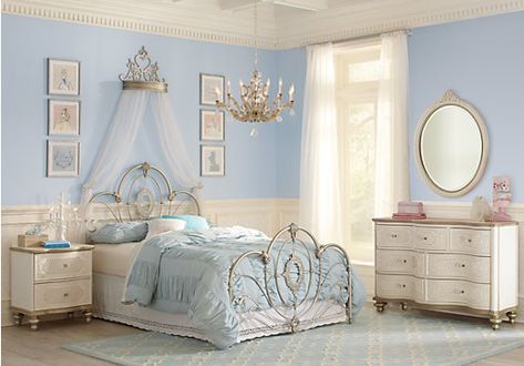 Disney Princess Enchanted Kingdom Iron 4 Pc Twin Panel Bedroom Cinderella Bedroom, Cinderella Room, Disney Princess Bedroom, Rooms To Go Kids, Teen Bedroom Sets, Casa Disney, Twin Bedroom Sets, Disney Bedrooms, Enchanted Kingdom