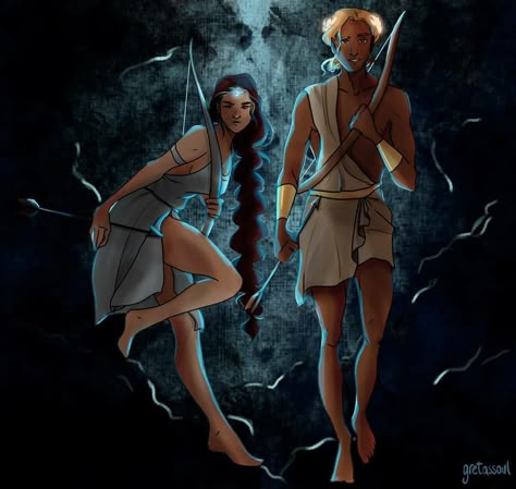 Children Of Zeus, Artemis Apollo, Artemis Art, Zeus Children, Apollo Greek, Percy Jackson Comics, Artemis Goddess, Apollo And Artemis, Greek Mythology Humor