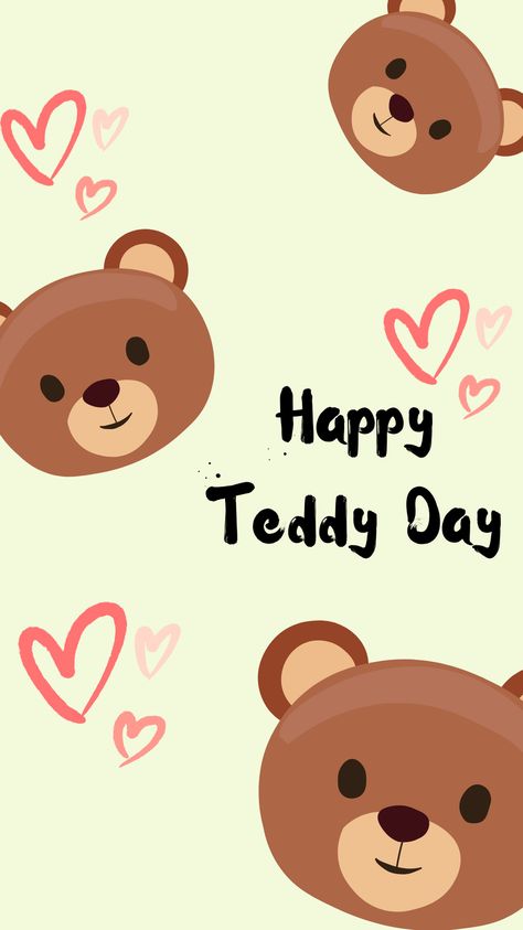 teddy day poster Teddy Day, Happy Birthday Template, Poster Background, Poster Background Design, Birthday Template, Retro Poster, Background Design, Birthday Gift, Doodles