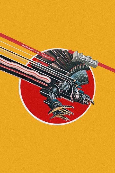 by mathrash_ Vengeance Wallpaper, Screaming For Vengeance, Future Poster, Rock Band Posters, Pin Ideas, Metal Albums, Band Wallpapers, Music Life, Judas Priest