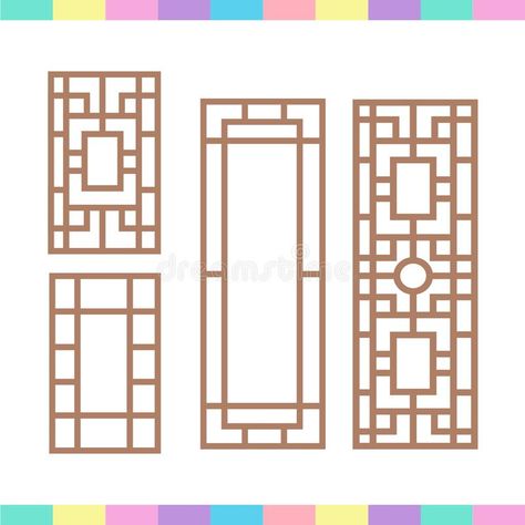 Traditional korean window. Illustration traditional korean window - Vector. line , #spon, #Illustration, #traditional, #window, #Traditional, #korean #ad Korean Decoration Traditional, Lineart Traditional, Korean Window, Japan Background, Window Vector, Hanok House, Chinese Frame, Illustration Traditional, City Life Photography