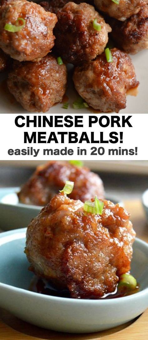 Fingerfood Recipes, Char Siew, Asian Meatballs, Chinese Pork, Mapo Tofu, Pork Meatballs, Think Food, Chinese Dishes, Chinese Cooking