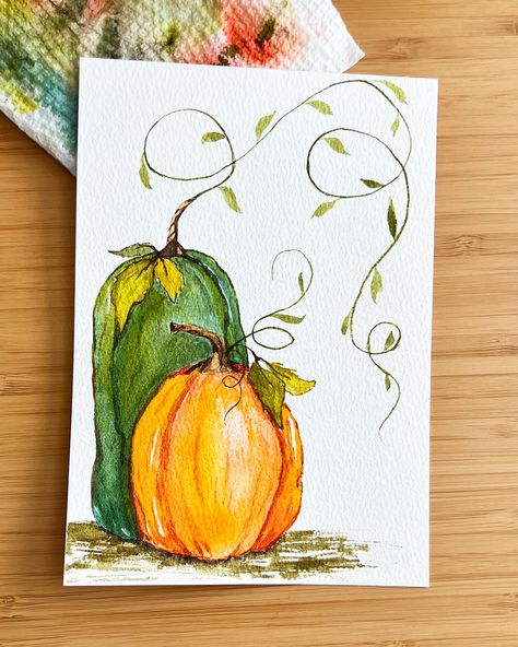 POLL below 👇 . Ahh fall painting! 😃🧡🍂 I have painted these pumpkins several times and I still keep thinking of new color combos to try. Check out my new YouTube video (link in bio to channel) to paint them with me and to learn my tips for painting layers (Easy Watercolor Pumpkins: Layering Made Simple) . 🍭Follow for watercolor tips 🌟Like if you love fall 😍 Share with a friend . . Which color palette do you like best? Watercolor Painting Easy, Tips For Painting, Watercolor Tips, Watercolor Pumpkins, Watercolor Paintings Easy, Fall Watercolor, Love Fall, Autumn Painting, Easy Watercolor