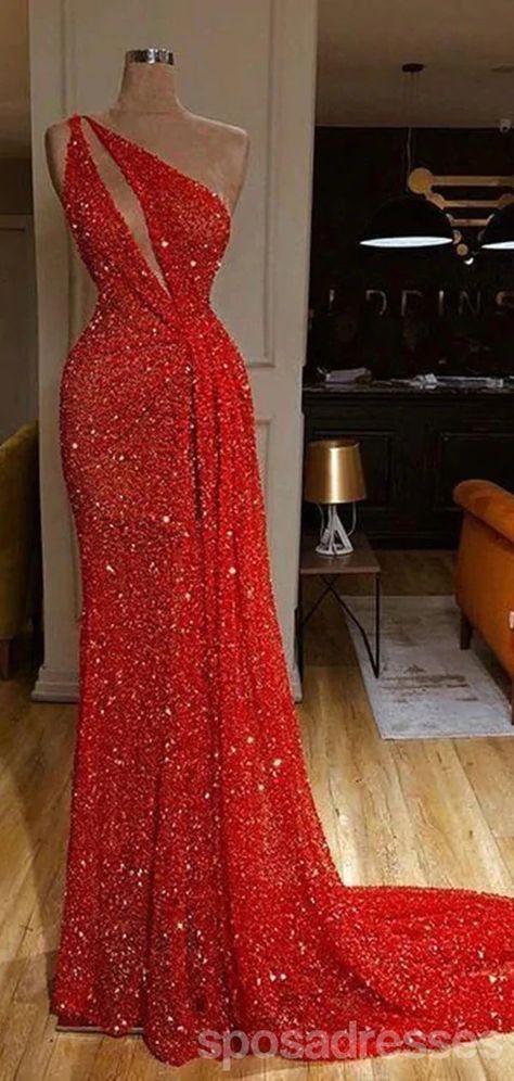 Viennese Ball, Custom Prom Dress, Sequin Prom Dresses, Long Prom Dresses, Custom Size Dresses, Empire Dress, Elegant Dresses For Women, Red Sequin, Gala Dresses