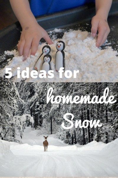 five ideas for homemade snow - a great tuff spot activity. perfect for developing fine motor skills, messy play fun Home Made Snow, Christmas Crafts Diy Kids, Kiddie Academy, Homemade Snow, Diwali Activities, Child Activities, Tuff Spot, Blue Penguin, Winter Activities Preschool