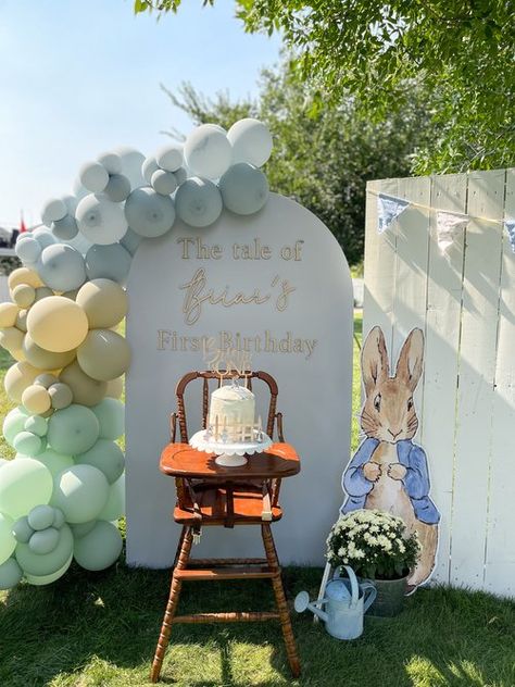 1st Birthday Peter Rabbit, Peter Rabbit First Birthday Party, Easter First Birthday Boy, Peter Rabbit Themed Birthday Party, Peter Cottontail Birthday Party, Bunny First Birthday Boy, Petter Rabbit Birthday Party Decor, Peter Rabbit 1st Birthday Girl, Peter Rabbit Theme Birthday