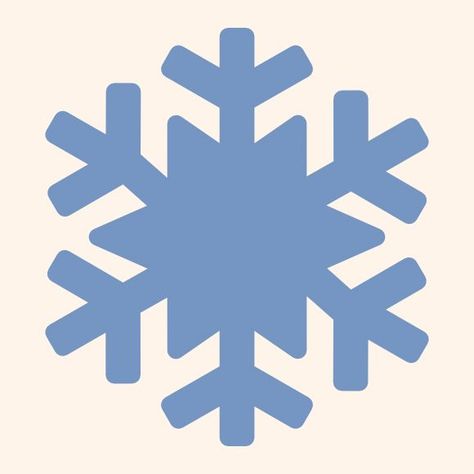 light blue snowflake icon on light beige background Cartoon Snowflake, Snowflake Icon, Snowflake Vector, Snowflake Lights, Apps Icon, Snowy Christmas, Merch Ideas, Instagram Help, Ios App Icon Design