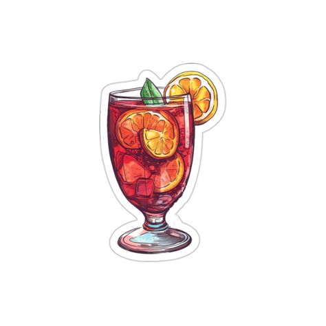 Excited to share the latest addition to my #etsy shop: Sangria Sticker - Compact Vinyl Decal for Laptop, Tablet, Hydroflask - Perfect for Red wine lovers | Summer wine | Tinto de Verano https://etsy.me/3NQsEmo #cocktailsticker #funsticker #alcoholsticker #adultstickers Teacup Cats, Red Drinks, Adult Stickers, Drink Stickers, Floral Decal, Summer Wines, Signature Drinks, Refreshing Cocktails, Flower Accessories