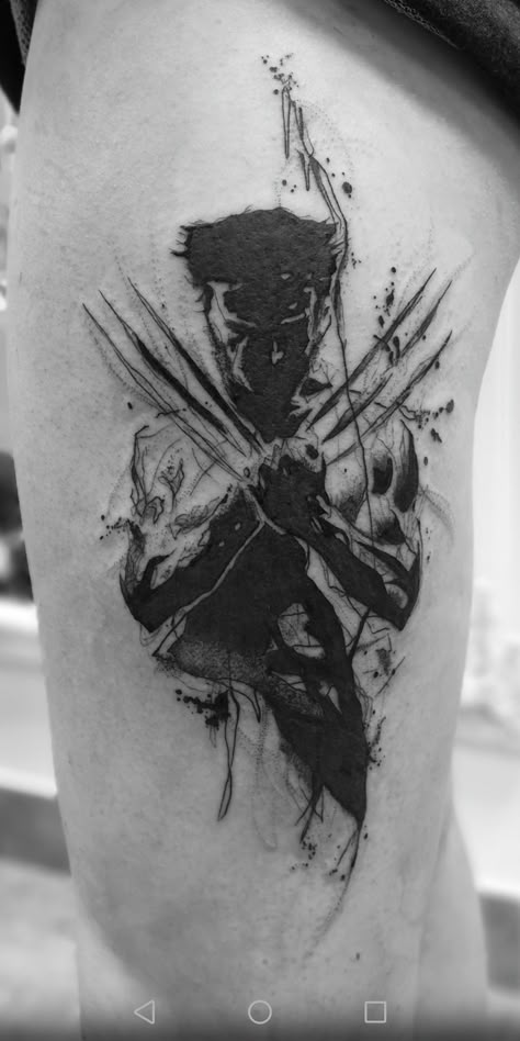 Logan Wolverine Tattoo, Marvel Tattoo Ideas For Men, Transformers Tattoo Design, Superhero Tattoos For Men, Wolverine Art Sketches, Marvel Sleeve Tattoo, Wolverine Tattoo Ideas, Terminator Tattoo, Marvel Tattoo Sleeve