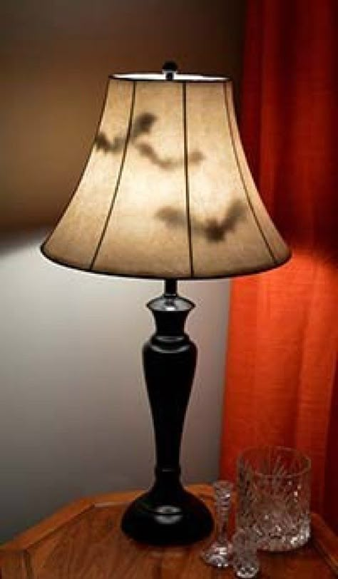 8 Simply Adorable Halloween Crafts — CraftBits.com Bat Lamp, Halloween Lamp, Paper Bats, Diy Halloween Dekoration, Halloween Decorations Ideas, Dekorasi Halloween, Hallowen Ideas, Casa Halloween, Halloween Idea