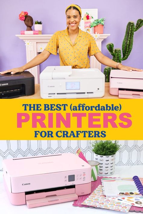 Best Printer For Cardstock, Best Sticker Printer, Best Printer For Cricut, Inkjet Printer Crafts, Printer For Sticker Business, Best Printer For Cricut Print And Cut, Best Printer For Sublimation, Best Printer For Stickers, Small Business Craft Room