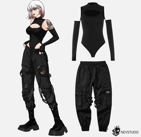 Techwear Outfits Women, Cyberpunk Jacket, Cyberpunk Outfit, Techwear Jacket, Techwear Outfits, Techwear Fashion, Cyberpunk Clothes, Cyberpunk Fashion, Street Style Edgy