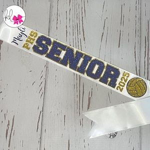 Celebrate the graduating class of 2025 in style with these dazzling glitter heat transfer vinyl senior sashes! These sashes are perfect for adding a touch of sparkle and glamour to any graduation ceremony or senior event. Our sashes are made from high-quality glitter heat transfer vinyl and double face satin ribbon, ensuring long-lasting shine and durability. Each sash includes a safety pin to pin the ends so the sash so it is the perfect length for everyone. Senior Sash, Vinyl Personalized, Glitter Heat Transfer Vinyl, Class Of 2025, Cheer Dance, Graduation Ceremony, Glitter Vinyl, Double Face, Transfer Vinyl