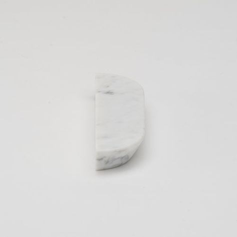 Dot Marble Handle Carrara | Lo & Co Marble Handle, Cabinetry Hardware, Integrated Appliances, Electric Tools, Carrara Marble, Rich Textures, Entry Doors, Joinery, White Marble