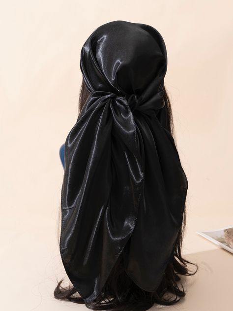 1pc Minimalist Elegant Silky Lightweight For Outdoor Solid BandanaI discovered amazing products on SHEIN.com, come check them out! All Natural Hair Products, Witch Costumes, Bandana Hairstyles, Halloween Women, Neck Scarves, Dream Clothes, Scarf Hairstyles, Party Accessories, Square Scarf