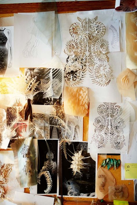 Iris van Herpen - The Cut Iris Van Herpen Research Page, Iris Van Herpen Sketchbook, Concept Board Fashion, Gcse Textiles, Ib Art, Textiles Sketchbook, A Level Textiles, Art Concepts, Fashion Moodboard