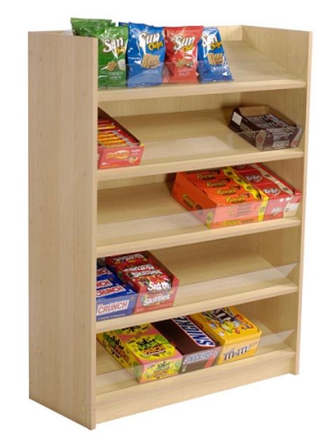 Candy Store Display, Diy Food Storage, Cardboard Display Stand, Snack Display, Store Shelves Design, Grocery Store Design, Candy Display, Acrylic Shelf, Shelf Wood