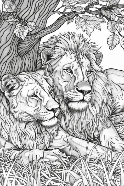 Masculine Coloring Pages, Wild Life Drawing, Couple Coloring Pages, Coloring Pictures Of Animals, Coloring Pages Animals, Egypt Concept Art, Tree Coloring, Pyrography Patterns, Abstract Coloring Pages