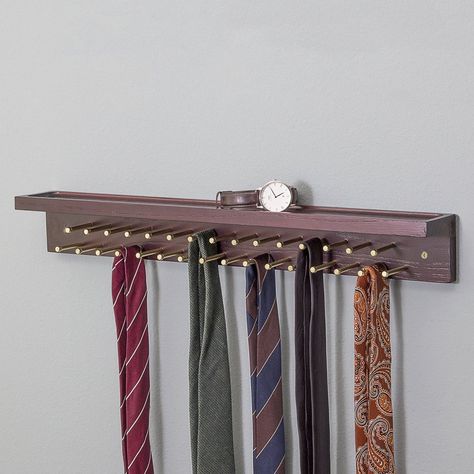 Tie One On: The Best Tie Racks Under $30 for Better Closet Organization #ties #organization #accessories Organization Accessories, Best Closet Organization, Corkboard Ideas Decor, Tie Holder, Belt Rack, Belt Organizer, Belt Storage, Tie Collection, Tie Rack