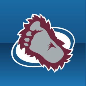 Colorado Avalance hockey team Yeti footprint. Yeti Footprint, Yeti Logo, Bigfoot Pictures, Bigfoot Sasquatch, Hockey Team, Ferrari Logo, Jpg Images, Hockey Teams, Logo Concept