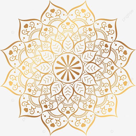 Mandala Golden Design, Golden Mandala Design, Gold Mandala Art, Color Mandala Art, Frame Mockup Free, Ornamental Mandala, Editing Material, Thumbnail Background, Mandala Png