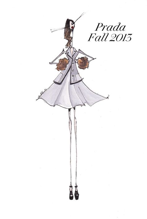 Fall 2013, Illustrated: Jamie Lee Reardin dreams up 5 of this season's iconic looks - FASHION Magazine Quick Fashion Illustration, Jamie Lee Reardin, Fashion Illustration Template, Advanced Embroidery, Iconic Looks, Fashion D, Fashion Illustration Dresses, Jamie Lee, Fashion Figures