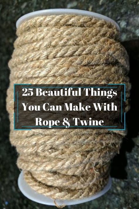 Love that rustic look but don't like the cost? Create your own rustic diy home decor on a budget. diy | diy home decor | diy projects | diy | rope & twine | diy rope & twine | Crafts With Rope Twine, Jute Rope Crafts Wall Decor, Twisted Rope Cross Tutorial, Sisal Rope Diy, Old Rope Projects, Hemp Rope Crafts Diy, Jute Cord Crafts Diy Projects, Jute Cord Crafts, Clothesline Rope Crafts