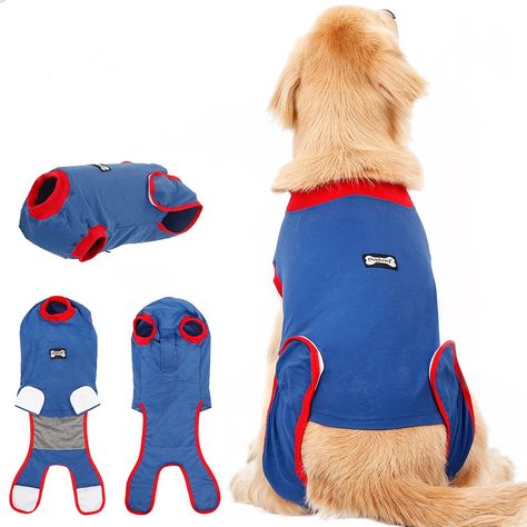 Recovery Suit for Dogs After Surgery Belly Clothes, Onesie Pattern, Recovery Clothes, Dog Cone, Stylish Pajamas, Cone Of Shame, Dog Suit, Dog Diapers, After Surgery