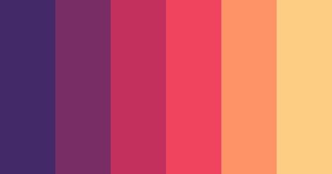 Color Scheme Orange, Sunset Color Palette, Hexadecimal Color, Orange Pink Color, Pink Names, Purple Color Palettes, Sunset Color, Beer Design, Colors Palette