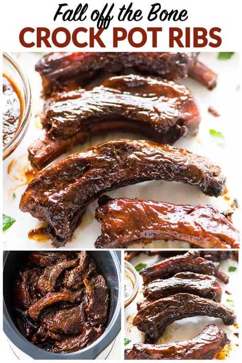 Spare Rib Recipes Crockpot, Beef Spare Ribs In The Crock Pot, Slow Cooker Baby Back Ribs Crockpot, Bone In Country Style Pork Ribs Crockpot, Crockpot Spareribs Recipes, Baby Back Ribs In Crock Pot, Spare Ribs In The Crock Pot, Crock Pot Ribs Recipe, Crockpot Ribs Easy