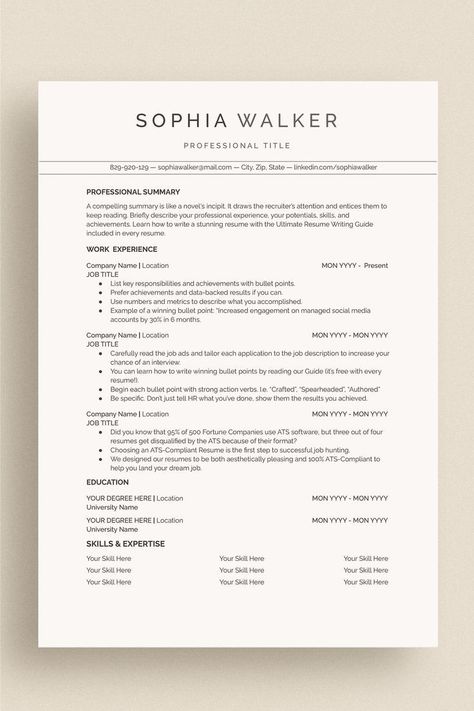 Professional Resume Template Free Download Modern Cv Template Free, Cv Design Template Free, Cv Templates Free Download, Simple Cv Template, Traditional Layout, Simple Cv, Ats Resume, Good Cv, Cv Design Template