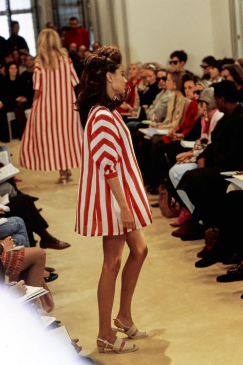 Prada Spring 1992 Ready-to-Wear Fashion Show | Vogue Vogue, High Fashion, Alfred Sung, Prada Spring, Runway Looks, Cheer Skirts, Prada, Fashion Show, Ready To Wear