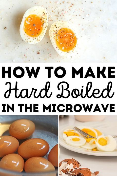 The secret to a perfect hard boiled egg in the microwave? It's all about the timing! Find out how to make hard boiled eggs in microwave. Microwave Boiled Eggs, How To Boil Eggs In Microwave, Microwave Soft Boiled Eggs, Soft Boiled Eggs In Microwave, How To Cook Eggs In The Microwave, Hard Boiled Egg Microwave, Boiled Eggs In Microwave, Cook Egg In Microwave, Eggs In Microwave