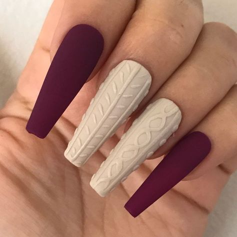 19 New Winter Nail Ideas for 2023-2024 - thepinkgoose.com Orange Stick, Shaped Nails, Colorful Nail, Nails Press, Sweater Nails, Neutral Nails, Hot Nails, Nail Glue, Manicure E Pedicure