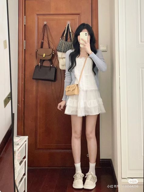 Cute Summer Outfits Asian, Korean Summer Outfits 2024, Korean Summer Outfits Dress, Cute Korean Summer Outfits, Korea Summer Outfit, Summer Outfits Asian, Korean Girl Fashion Summer, Korean Casual Outfits Summer, Skirt White Outfit