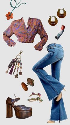 Check out hannahstephens004's Shuffles 70s inspired outfit #outfitinspo #vintage #70s #70saesthetic #70sfashion 70s Dungarees Outfit, That’s So 70s Show Outfits, 70s Funk Outfit, Fancy 70s Outfit, 70s Outfits School, 70s Outfit Inspiration Party, Summer Hippie Outfits 70s, 70s Aesthetic Fashion Outfit, Hippie Outfits 70s Costume