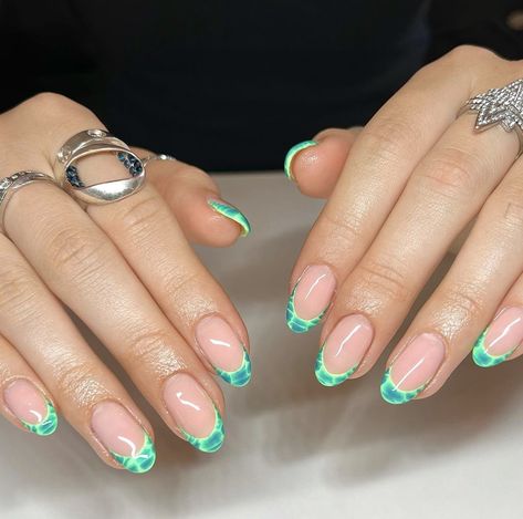 Gator French Tip Nails, Croc Nail Design French Tip, Pink Alligator Nails, Crocodile Nails French Tip, Crocodile French Tip Nails, Fun Green Nails, Croc French Tip Nails, Croc Print French Tip Nails, Alligator Nails