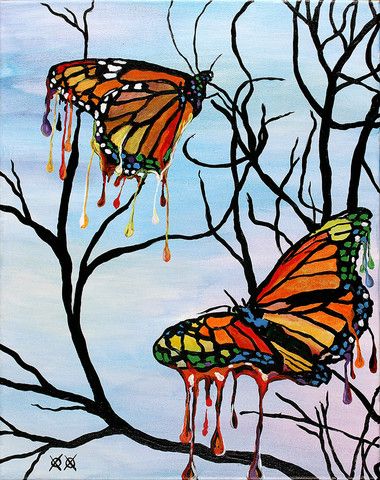 Melting Butterflies John Bramblitt, Art 2024, Jar Art, Butterfly Drawing, Palette Knife Painting, Drip Painting, Easy Diy Art, Hippie Art, Colorful Paintings