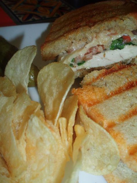 Chicken Pomodori Panini Recipe Chicken Pesto Panini, Panini Recipes Chicken, Panini Recipe, Leftover Chicken Breast, Garlic Pesto, Corner Bakery, Panini Sandwich, Panini Recipes, Panini Sandwiches