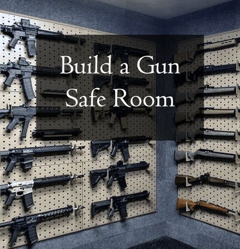 Home Armory Room, Secure Home Design, Hidden Safe Rooms In Houses, Basement Safe Room, Hunting Storage Room, Diy Safe Room, Tactical Gear Room, Safe Room Doors, Armory Room