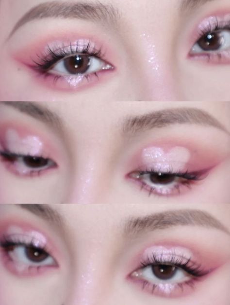 K12 Makeup, K-12 Makeup Ideas, Pink And White Makeup, Changbin Salon, Descendants Dr, Korean Eye, Mekap Mata, Trilogy Tour, Douyin Makeup