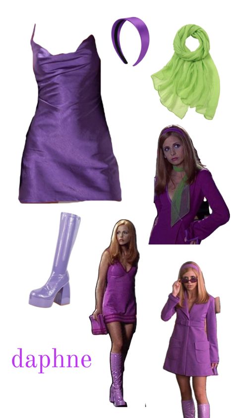 Aesthetic Halloween Makeup, Halloween Makeup Terror, Daphne Halloween Costume, Pumpkin Carving Ideas Halloween, Halloween Costumes Pumpkin, Scooby Doo Halloween Costumes, Pumpkin Carving Halloween, Daphne From Scooby Doo, Scooby Doo Costumes