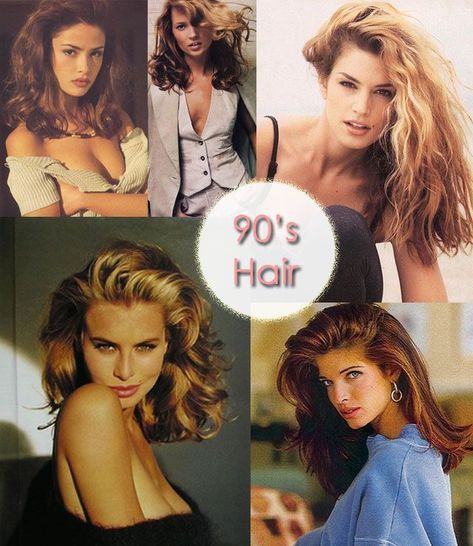 Big 90's Hair Inspiration | Shoulder Dusting Glamazon Styles | ...love Maegan | Bloglovin’ 1990s Hair, Supermodel Hair, Grunge Style Outfits, 90s Grunge Hair, Makeup Tip, 90s Supermodels, Big Shoulders, Different Hair, 90s Hairstyles