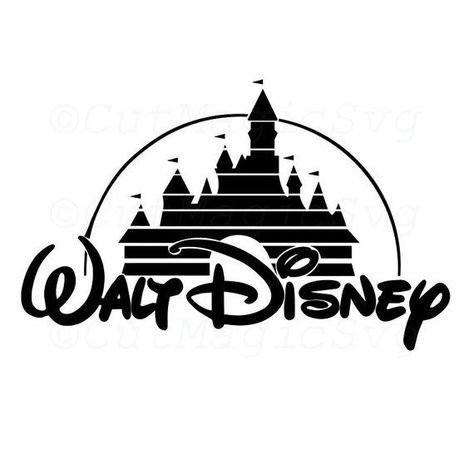 Walt Disney Logo, Top Disney Movies, Best Disney Animated Movies, Water Filter Bottle, Castle Logo, Cricut Logo, Cricut Disney, Logo Silhouette, Disney Logo